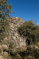 Obraz premium ancient wall built with rocks