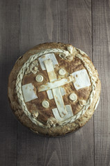 Festive bread on the table