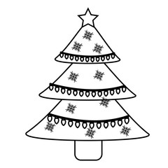 Fototapeta premium christmas tree decoration traditional holiday