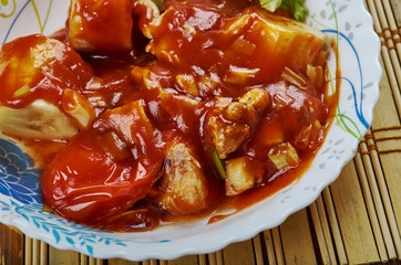 Pollo en Manchamanteles