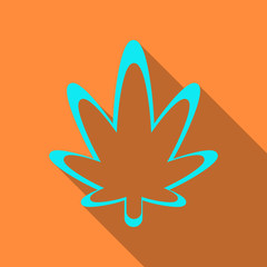 Autumn leaf. Autumn leaf isolated on a background. Vector illustration