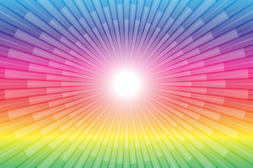 Obraz premium #Background #wallpaper #Vector #Illustration #design #free #free_size #charge_free #colorful #color rainbow,show business,entertainment,party,image 背景素材壁紙,放射,放射状,放射線,放射光,光,光線,輝き,煌めき,後光,光背,宇宙,集中線,花火