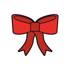 christmas red bow decoration ornament design