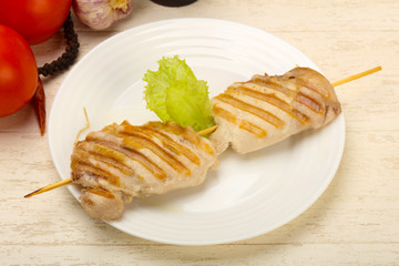 Grilled chicken thighs