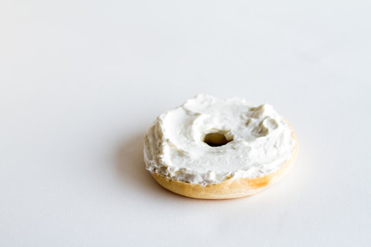 Half Bagel With Cream Cheese