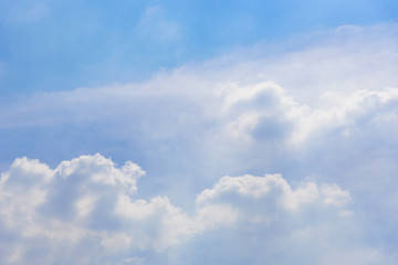 The blue sky clouds sunrise in the morning.