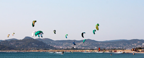 kitesurfers