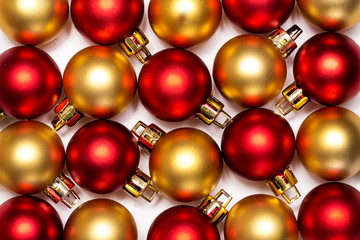 Red and Gold New Year and Cristmas balls