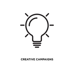 Creative campaigns vector icon