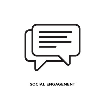 Social Engagement Vector Icon