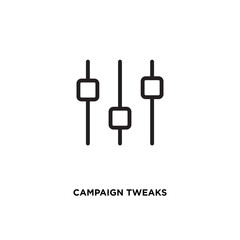 Campaign tweaks vector icon