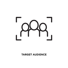 Target audience vector icon