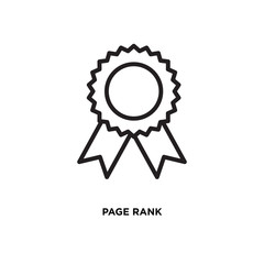 Page rank vector icon