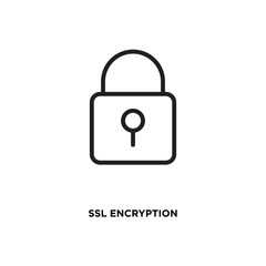 SSL encryption vector icon