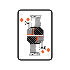 poker playing card jack diamond