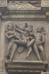 Templos del Kamasutra en Khajuraho, India 