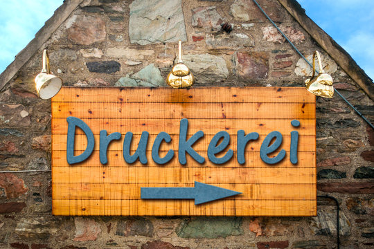 Schild 303 - Druckerei