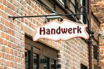 Obraz premium Schild 275 - Handwerk