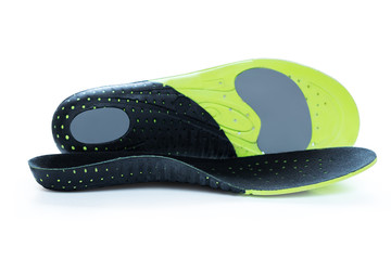 Orthopedic insoles for athletic shoes