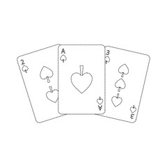 poker cards spade casino deck gambling design