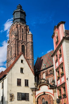 Wroclaw, Elisabethkirche und Altaristenhäuser