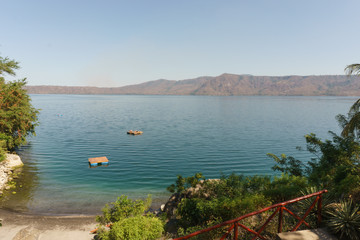 Laguna de Apoyo, Masaya, Nicaragua, Central America. Lake view in touristic place laguna de apoyo © carles