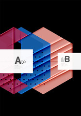 Colorful abstract shapes background