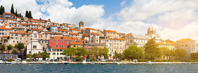 Obraz premium Sibenik, Croatia view from the sea