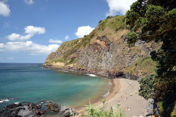 Coastline of Saó Roque and Lagoa (azores)