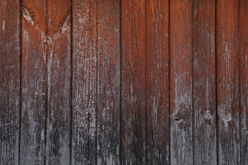 Fototapeta na wymiar Wood texture background. Vertical wood planks. Gradient from brown to gray