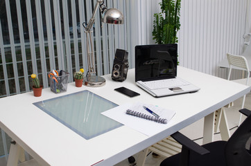 Empty Office Workspace