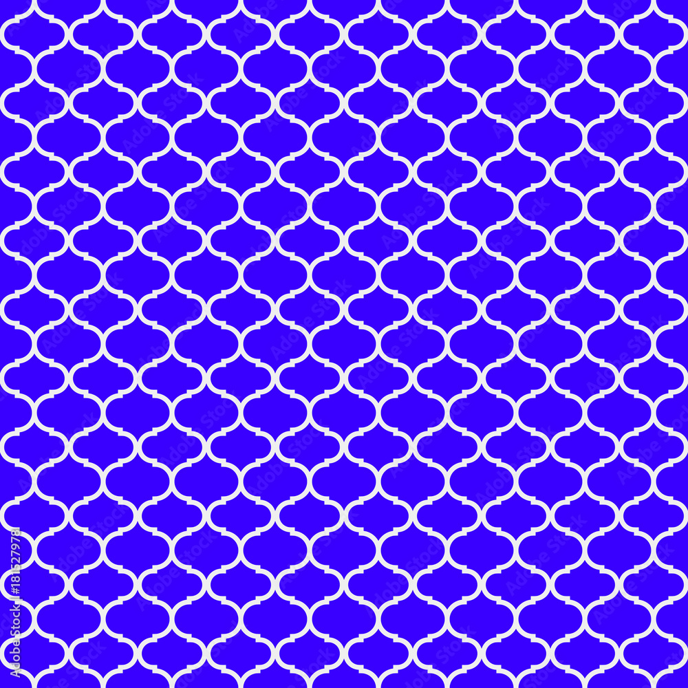 Poster abstract vector seamless pattern with elegant forms on bluebackground. flat illustration of shapes. 