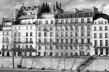 a typical building of Paris