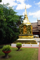 Fototapeta premium Wat Phra Singh Chiang Mai Buddha Thailand Temple Buddhism God