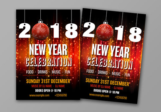 New Year's Eve Party Flyer Layout 1