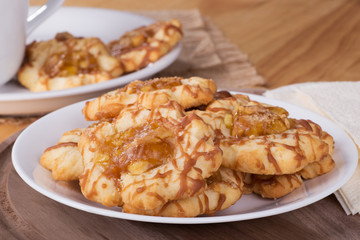Plate of Apple Caramel Cookies 