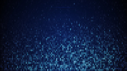 Niebieski cyfrowy kod danych binarnych - 181533392