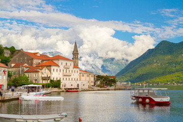 Perast town, Kotor bay, Montenegro, Europe