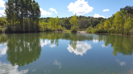 Fototapeta na wymiar lakeside reflection
