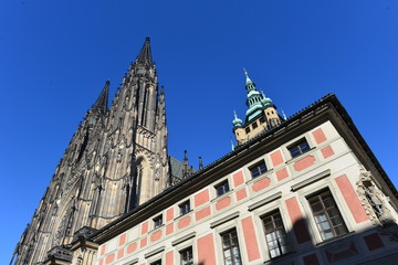 Fototapeta na wymiar Veitsdom auf der Prager Burg 