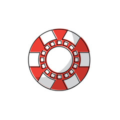 chip casino related icons image vector illustration design 