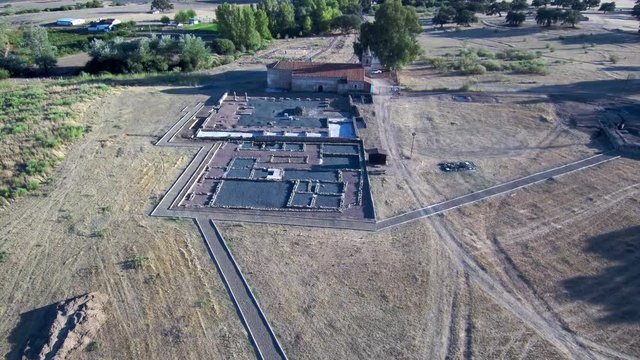 Ciudad Romana De Turobriga en Aroche ( Huelva,Andalucia) desde un drone