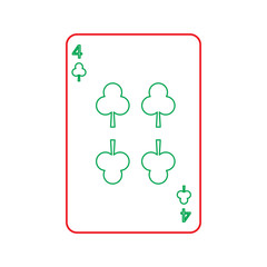 poker playing club card casino gambling icon vector illustration