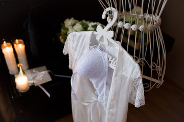 white underwear bride