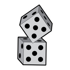 dice game icon image vector illustration design 