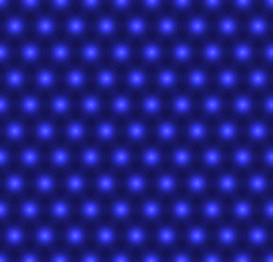 Blue balls, seamless flowers, periodic vector background.