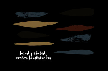 Vintage Graffiti Brushstrokes. Vector Hipster Lines, Logo Doodles, Banners. Brown, Ocher, Gray Marker Strokes, Text Highlights. Color Swatch in Earth Tones. Autumn, Winter Color Buttons, Brush Stroke