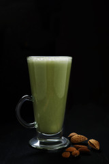 green tea matcha latte