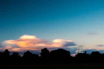 Blank sunset long exposure