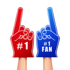 Fan foam gloves